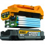 Дриль-шурупокрут DeWALT, безщітковий, XR Li-ion PowerStack 18 В, 1.7 А/год, 90 Нм, 0-650/0-2000 об/хв, патрон 13 мм швидкозатискний, кількість швидкостей - 2, вага 1.28 кг, 2 акумулятори, зарядний пристрій, валіза TS