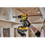 Дриль-шурупокрут DeWALT, безщітковий, XR Li-ion PowerStack 18 В, 5 А/год, 90 Нм, 0-650 / 0-2000 об/хв, патрон 13 мм швидкозатискний, кількість швидкостей - 2, вага 1.28 кг, 2 акумулятори PowerStack 18 В 5 А/год, заря