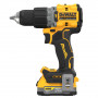 Дриль-шурупокрут DeWALT, безщітковий ударний, XR Li-ion PowerStack 18 В, 1.7 А/год, 90 Нм, 0-650 / 0-2000 об/хв, 0-11050 / 0-34000 уд/хв., патрон 13 мм швидкозатискний, кількість швидкостей - 2, вага 1.34 кг, 1 акуму