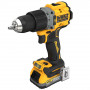 Дриль-шурупокрут DeWALT, безщітковий ударний, XR Li-ion PowerStack 18 В, 1.7 А/год, 90 Нм, 0-650 / 0-2000 об/хв, 0-11050 / 0-34000 уд/хв., патрон 13 мм швидкозатискний, кількість швидкостей - 2, вага 1.34 кг, 1 акуму
