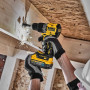 Дриль-шурупокрут DeWALT, безщітковий ударний, XR Li-ion PowerStack 18 В, 5 А/год, 90 Нм, 0-650 / 0-2000 об / хв, 0-11050 / 0-34000 уд/хв., патрон 13 мм швидкозатискний, кількість швидкостей - 2, вага 1.34 кг, 2 акуму
