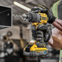 Дриль-шурупокрут DeWALT, безщітковий ударний, XR Li-ion PowerStack 18 В, 5 А/год, 90 Нм, 0-650 / 0-2000 об/хв, 0-11050 / 0-34000 уд/хв., патрон 13 мм швидкозатискний, кількість швидкостей - 2, вага 1.34 кг, 2 акумуля