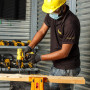 Дриль-шурупокрут DeWALT, безщітковий, безударний, XR Li-ion 18 В, 95 Нм, 450-2000 об/хв, патрон 13 мм швидкозатискний, кількість швидкостей - 3, вага 1.5 кг, валіза, багатопозиційна бічна рукоятка, без акумулятора і