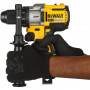 Дриль-шурупокрут DeWALT, безщітковий, безударний, XR Li-ion 18 В, 95 Нм, 450-2000 об/хв, патрон 13 мм швидкозатискний, кількість швидкостей - 3, вага 1.5 кг, валіза, багатопозиційна бічна рукоятка, без акумулятора і