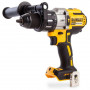 Дриль-шурупокрут DeWALT, безщітковий, ударний, 18 В XR Li-ion, 5 А/год, 95 Нм, 0-500 / 1500 / 2250 об/хв, 0-8600 / 25500 / 38250, патрон 13 мм швидкозатискний, кількість швидкостей - 3, вага 1.6 кг, додаткова рукоятк