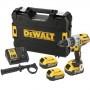 Дриль-шурупокрут DeWALT, безщітковий, ударний, 18 В XR Li-ion 5 А/год, 95 Нм, 0-500 / 1500 / 2250 об/хв, 0-8600 / 25500 / 38250 уд/хв., патрон 13 мм швидкозатискний, кількість швидкостей - 3, вага 1.6 кг, 3 акумулято