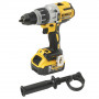 Дриль-шурупокрут DeWALT, безщітковий, ударний, 18 В XR Li-ion 5 А/год, 95 Нм, 0-500 / 1500 / 2250 об/хв, 0-8600 / 25500 / 38250 уд/хв., патрон 13 мм швидкозатискний, кількість швидкостей - 3, вага 1.6 кг, 3 акумулято