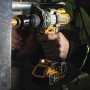 Дриль-шурупокрут DeWALT, безщітковий, ударний, 18 В XR Li-ion 5 А/год, 95 Нм, 0-500 / 1500 / 2250 об/хв, 0-8600 / 25500 / 38250 уд/хв., патрон 13 мм швидкозатискний, кількість швидкостей - 3, вага 1.6 кг, 3 акумулято