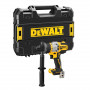 Дриль-шурупокрут DeWALT, безщітковий, ударний, 18 В XR Li-ion,126 Нм, 500 / 1500 / 2250 об/хв, 8500 / 25500 / 38250 уд/хв., патрон 13 мм швидкозатискний, кількість швидкостей - 3, вага 1.61 кг, без акумулятора і заря