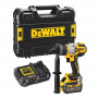 Дриль-шурупокрут DeWALT, безщітковий, ударний, 18 В XR Li-ion 6 А/год, 126 Нм, 0-500 / 1500 / 2250 об/хв, 0-8500 / 25500 / 38250 уд/хв, патрон 13 мм швидкозатискний, кількість швидкостей - 3, вага 1.61 кг, 1 акумулят