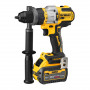 Дриль-шурупокрут DeWALT, безщітковий, ударний, 18 В XR Li-ion 6 А/год, 126 Нм, 0-500 / 1500 / 2250 об/хв, 0-8500 / 25500 / 38250 уд/хв, патрон 13 мм швидкозатискний, кількість швидкостей - 3, вага 1.61 кг, 1 акумулят