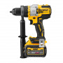 Дриль-шурупокрут DeWALT, безщітковий, ударний, 18 В XR Li-ion 6 А/год, 126 Нм, 0-500 / 1500 / 2250 об/хв, 0-8500 / 25500 / 38250 уд/хв, патрон 13 мм швидкозатискний, кількість швидкостей - 3, вага 1.61 кг, 1 акумулят
