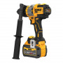 Дриль-шурупокрут DeWALT, безщітковий, ударний, 18 В XR Li-ion 6 А/год, 126 Нм, 0-500 / 1500 / 2250 об/хв, 0-8500 / 25500 / 38250 уд/хв, патрон 13 мм швидкозатискний, кількість швидкостей - 3, вага 1.61 кг, 1 акумулят