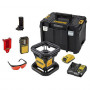 Рівень лазерний ротаційний DeWALT, 18В XR Li-ion, червоний промінь, вага 4.5 кг, 1 акумулятор 2 А/год, ЗП, валіза