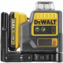 Рівень лазерний лінійний DeWALT, 10.8 / 12 В XR Li-ion, зелений промінь, вага 0.44 кг, 1 акумулятор 2 А/год, зарядний пристрій, валіза