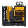 Рівень лазерний лінійний DeWALT, 10.8 / 12 В XR Li-ion, червоний промінь, вага 0.44 кг, 1 акумулятор 2 А/год, зарядний пристрій, валіза