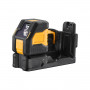 Рівень лазерний лінійний DeWALT, 10.8 / 12 / 18 В XR Li-ion, зелений промінь, 2 промені, вага комплекту 3.6 кг, без акумулятора і зарядного пристрою, лазерна мішень, кронштейн для настінного монтажу, TSTAK