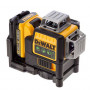 Рівень лазерний лінійний DeWALT, 10.8 / 12 В XR Li-ion, зелений промінь, вага 0.44 кг, 1 акумулятор 2 А/год, ЗП, валіза