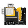 Рівень лазерний лінійний DeWALT, 10.8 / 12 В XR Li-ion, зелений промінь, вага 0.44 кг, 1 акумулятор 2 А/год, ЗП, валіза