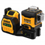 Рівень лазерний лінійний DeWALT, 10.8 / 12 / 18 В XR Li-ion, зелений промінь, вага комплекту 4.5 кг, 1 акумулятор 18 В XR Li-Ion 2 А/год, ЗП, лазерна мішень, кронштейн для настінного монтажу, TSTAK