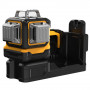 Рівень лазерний лінійний DeWALT, 10.8 / 12 / 18 В XR Li-ion, зелений промінь, вага комплекту 4.5 кг, 1 акумулятор 18 В XR Li-Ion 2 А/год, ЗП, лазерна мішень, кронштейн для настінного монтажу, TSTAK