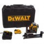 Рівень лазерний лінійний DeWALT, 10.8 / 12 В XR Li-ion, червоний промінь, 1 акумулятор 2 А/год, зарядний пристрій, валіза