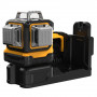 Рівень лазерний лінійний DeWALT, 10.8 / 12 / 18 В XR Li-ion, зелений промінь, вага комплекту 3.8 кг, без акумулятора і зарядного пристрою, лазерна мішень, кронштейн для настінного монтажу, TSTAK