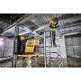 Рівень лазерний лінійний DeWALT, 10.8 / 12 / 18 В XR Li-ion, зелений промінь, вага комплекту 3.8 кг, без акумулятора і зарядного пристрою, лазерна мішень, кронштейн для настінного монтажу, TSTAK
