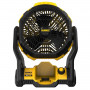 Повітродувка-вентилятор акумуляторний DeWALT, 18 В XR Li-ion, продуктивність 1680 м.куб/год, плавне регулювання обертів до 3000 об/хв, діаметр крильчатки 178 мм, вага 2.7 кг, без акумуляторів і зарядного пристрою
