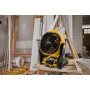 Повітродувка-вентилятор акумуляторний DeWALT, 18 В XR Li-ion, продуктивність 1680 м.куб/год, плавне регулювання обертів до 3000 об/хв, діаметр крильчатки 178 мм, вага 2.7 кг, без акумуляторів і зарядного пристрою