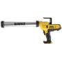 Пістолет для герметиків акумуляторний DeWALT, 18 В XR Li-ion, контейнер 300 - 600 мл, вага 2.2 кг, без акумуляторів та ЗП