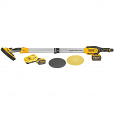 Шліфмашина ексцентрикова акумуляторна безщіткова DeWALT, 18 В XR Li-ion, 225 мм, 700-1200 об/хв, вага 3.9 кг