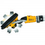Шліфмашина ексцентрикова акумуляторна безщіткова DeWALT, 18 В XR Li-ion, 225 мм, 700-1200 об/хв, вага 3.9 кг