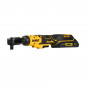 Гайковерт кутовий, ключ-храповик (тріскачка) DeWALT, безщітковий, XR Li-ion 18 В, 95 Нм, 0-250 об/хв, розмір тримача насадок 1/2 зі шплінтом, кількість швидкостей - 1, довжина руків'я - 360 мм, вага 1.1 кг, 1 акумуля