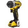 Шурупокрут DeWALT, 12 В XR Li-ion, безщітковий, 8 Нм, 1100 об/хв, валіза, вага 0.68 кг