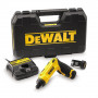 Викрутка акумуляторна DeWALT, 3.6 В Li-ion, 190 об/хв, реверс, підсвітка, вага 0.5 кг, акумулятор, зарядний пристрій, валіза