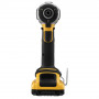 Шурупокрут ударний акумуляторний DeWALT, 18 В XR Li-ion, безщітковий, 190 Нм, 2800 об/хв, валіза, вага 0.96 кг