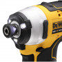 Шурупокрут ударний акумуляторний DeWALT, 18 В XR Li-ion, безщітковий, 190 Нм, 2800 об/хв, валіза, вага 0.96 кг