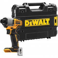 Шурупокрут ударний акумуляторний DeWALT, 18 В XR Li-ion, безщітковий, 192 Нм, 3200 об/хв, 4200 уд/хв, розмір тримача насадок 6.35 мм (1/4), кількість швидкостей - 1, вага 0.88 кг, без акумуляторів та зарядного пристр
