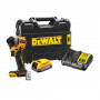 Шурупокрут ударний акумуляторний DeWALT, безщітковий, XR Li-ion 18 В PowerStack, 1.7 А/год, 206 Нм, 3250 об/хв, 3800 уд/хв, розмір тримача насадок 6.35 мм (1/4), кількість швидкостей - 3, вага 0.95 кг, 1 акумулятор,