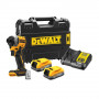 Шурупокрут ударний акумуляторний DeWALT, безщітковий, XR Li-ion 18 В PowerStack 1.7 А/год, 206 Нм, 3250 об/хв, 3800 уд/хв, розмір тримача насадок 6.35 мм (1/4), кількість швидкостей - 3, вага 0.95 кг, 2 акумулятори,