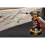 Шурупокрут ударний акумуляторний DeWALT, 18 В XR Li-ion, безщітковий, 206 Нм, 5 А/год, 3250 об/хв, 3800 уд, розмір тримача насадок 6.35 мм (1/4), кількість швидкостей - 3, вага 0.95 кг, 2 акумулятори, зарядний пристр