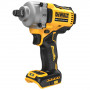 Гайковерт ударний DeWALT, безщітковий, XR Li-ion 18 В, 812 Нм, 2000 об/хв, 3250 уд/хв, розмір тримача насадок 1/2 зі стопорним кільцем, кількість швидкостей - 3+1 режим, вага 1.67 кг, без акумуляторів, зарядного прис