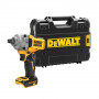 Гайковерт ударний DeWALT, безщітковий, XR Li-ion 18 В, 812 Нм, 2000 об/хв, 3250 уд/хв, розмір тримача насадок 1/2 зі стопорним кільцем, кількість швидкостей - 3+1 режим, вага 1.67 кг, без акумуляторів, зарядного прис