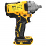Гайковерт ударний DeWALT, безщітковий, XR Li-ion 18 В, 812 Нм, 2000 об/хв, 3250 уд/хв, розмір тримача насадок 1/2 зі стопорним кільцем, кількість швидкостей - 3+1 режим, вага 1.67 кг, без акумуляторів, зарядного прис
