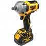Гайковерт ударний DeWALT, безщітковий, XR Li-ion 18 В серії «G» (Glass Filled Nylon), 812 Нм, 2000 об/хв, 3250 уд/хв, розмір тримача насадок 1/2 зі стопорним кільцем, кількість швидкостей - 3+1 режим, вага 1.67 кг, 2