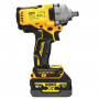 Гайковерт ударний DeWALT, безщітковий, XR Li-ion 18 В серії «G» (Glass Filled Nylon), 812 Нм, 2000 об/хв, 3250 уд/хв, розмір тримача насадок 1/2 зі стопорним кільцем, кількість швидкостей - 3+1 режим, вага 1.67 кг, 2