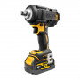 Гайковерт ударний DeWALT, безщітковий, XR Li-ion 18 В серії «G» (Glass Filled Nylon), 812 Нм, 2000 об/хв, 3250 уд/хв, розмір тримача насадок 1/2 зі стопорним кільцем, кількість швидкостей - 3+1 режим, вага 1.67 кг, 2