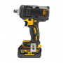 Гайковерт ударний DeWALT, безщітковий, XR Li-ion 18 В серії «G» (Glass Filled Nylon), 812 Нм, 2000 об/хв, 3250 уд/хв, розмір тримача насадок 1/2 зі стопорним кільцем, кількість швидкостей - 3+1 режим, вага 1.67 кг, 2