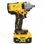Гайковерт ударний DeWALT, безщітковий, XR Li-ion 18 В, 812 Нм, 2000 об/хв, 3250 уд/хв, розмір тримача насадок 1/2 зі стопорним кільцем, кількість швидкостей - 3+1 режим, вага 1.67 кг, 2 акумулятори, зарядний пристрій